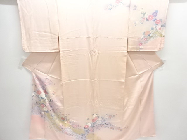 菊模様訪問着